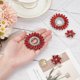 thumbnail image 3 of 4 clips para zapatos de diamantes de imitación rojos de 2 estilos para bodas, hebillas brillantes para zapatos de novia, hebillas extraíbles con purpurina., 3 of 7