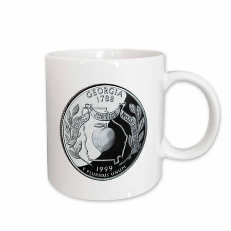 

3dRose Georgia Collectible Quarter Ceramic Mug 11-ounce