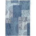 thumbnail image 2 of GZHJMY Denim Patchwork Paisley Rectangle Tablecloth, Waterproof Stain Wrinkle Resistant Washable Polyester Table Cover for Picnic Dinner Holiday Kitchen Party Decor, 54 x 72 in Home Decor, 2 of 7