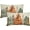 Brown Blue Orange Tree, variant on Watercolor Blue Green Tree Pillow Covers 18x18 Set of 2 Rustic Style Nature Forest Print Decorative Throw Pillows Winter Christmas Square Linen Cushion Case for Home Sofa Couch Bed Outdoor