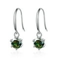 thumbnail image 3 of Moissanite Dangle Earrings for Women 2ct Round Cut D Color VVS1 clarity 925 Sterling Silver Diamond Earrings for Women Moissanite Drop Earrings with Certificate, 3 of 9