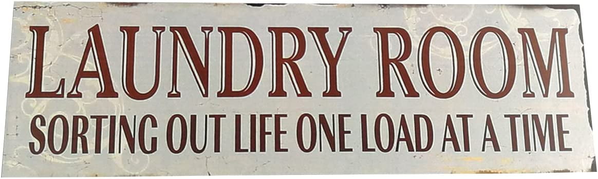shabby vintage chic Laundry room sorting out life one load at a time sign plaque 