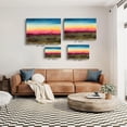 thumbnail image 6 of Framed Canvas Wall Art Rainbow Sunrise Desert Mountains Nature Wall Decor New Mexico Landscape Painting California Poster Arizona Watercolor Illustration Artwork Picture for Office 12"x16", 6 of 6