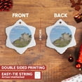 thumbnail image 3 of 3drose, Scotland, Edinburgh, Edinburgh Castle - Eu36 Cmi0156 - Cindy Miller Hopkins, 3 inch Snowflake Porcelain Ornament, 3 of 7