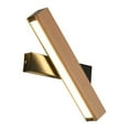 thumbnail image 4 of Aplique de pared Iluminación Luz cálida 4W Tira de madera maciza Lámpara de pared Lámpara de lectura Madera Negro, 4 of 9