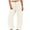 5# White, variant on Huankd Women's Corduroy Barrel Pants Mid-Rise Elastic Waist Casual Cord Wide Legs Baggy Pant with Pockets Light Brown XL