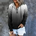 thumbnail image 2 of shqvo Hoodie for Women Tie Dye Sweatshirt Button Down Tops Casual Long Sleeve Oversize Pullover Sweater Shirt Hoodies with Pockets Fall Winter Fashion Hooded Jackets, 2 of 6