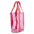 thumbnail image 3 of No Boundaries Women's Clear Beach Tote, Pink, 3 of 6