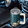 thumbnail image 5 of Holiday Snowman Insulated Tumbler 30oz Christmas Stainless Steel Coffee Cup, Winter Travel Mug with Handle and Straw, Gift for Adults, 5 of 5
