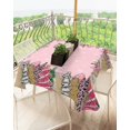 thumbnail image 3 of Square Pink Christmas Tree Tablecloth Stainproof Tablecloths,Wipeable Table Cloth Wrinkle-Free for Round/Rectangle/Oval/Square/Party/Wedding,Snowflake Forest Plaid Leopard Print Dot 60x60, 3 of 6