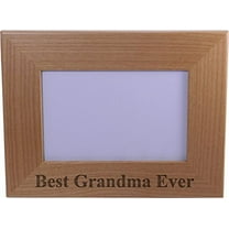 Best Grandma Ever 4x6 Inch Wood Picture Frame - Great Gift for Mothers's Day Birthday or Christmas Gift for Mom Grandma Wife