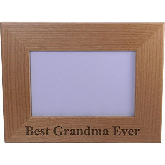 Best Grandma Ever 4x6 Inch Wood Picture Frame - Great Gift for Mothers's Day Birthday or Christmas Gift for Mom Grandma Wife