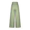 thumbnail image 5 of Dyegold Split Leg Pants For Women Plus Size Wide Leg High Waist Yoga Pants Casual Loose Summer Flowy Boho Beach Palazzo Pant, 5 of 8