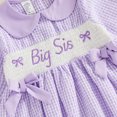 thumbnail image 6 of Cjfdfy Kids Girls Casual Dress, Long Sleeve Dress Plaid Big Sister Embroidery Fall A-line Dress For Casual Daily,Newborn Bodysuit Pink Dress, Fall Winter Baby Girl Clothes, 6 of 8