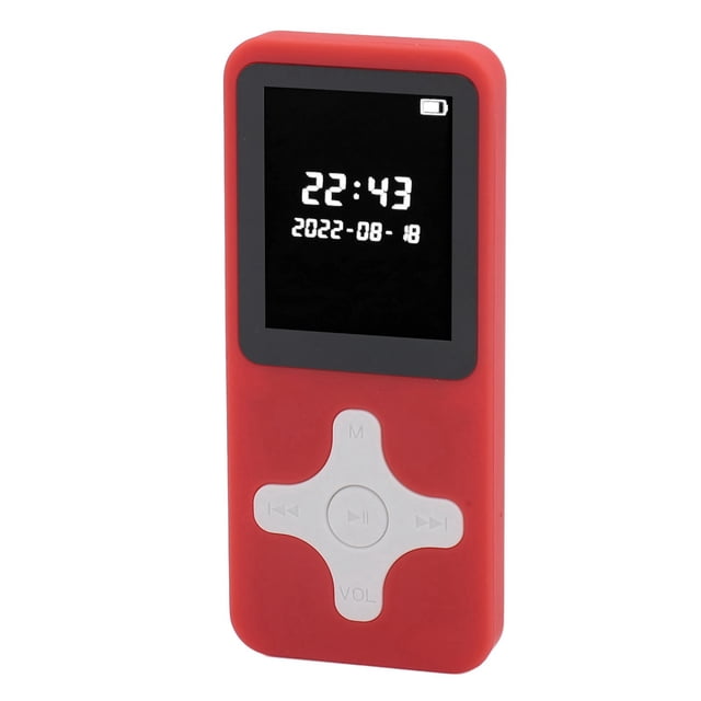 MP3 Player BT 5.0 Lecteur de Musique Hi-Fi Portable avec Enregistreur Réveil Livre Électronique, 1.77in Écran LCD, pour la Course, le Jogging, la Randonnée, Prend en Charge jusqu'à 128 Go