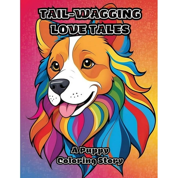 Tail-Wagging Love Tales: A Puppy Coloring Story, (Paperback)