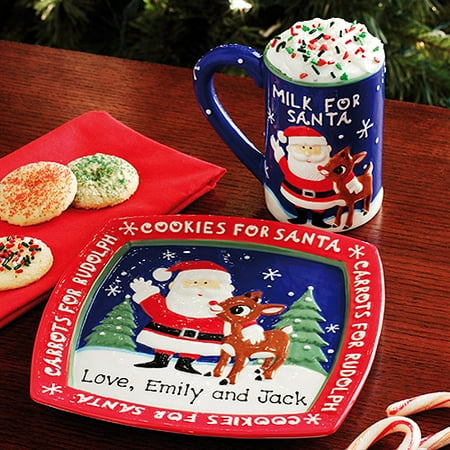 Cool Personalized Cookies For Santa Plate And Mug Images - Best ... Cool Personalized Cookies For Santa Plate And Mug Images - Best ...