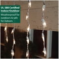 thumbnail image 4 of 60 Lt Twinkling LED Icicle Lights, Blue/Pure White, 4 of 5