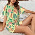 thumbnail image 6 of Womens Pajama Sets With Pocket, Cute Carrot Vegetables Lounge Sets Short Sleeve Sleepwear PJ Sets for Women, 6 of 6