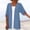 Blue, variant on jjayotai Womens Coat Clearance Womens Fashion Casual Cardigan Lightweight Solid Color Half Sleeve Beach Vacation Essentials Kimono Swimsuits Cover Ups