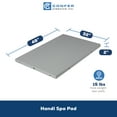 thumbnail image 2 of Confer Plastics Handi Spa Pad 32"x48" Connectable Hot Tub Mat, Gray, 3 Pack, 2 of 8