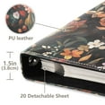 thumbnail image 3 of FORMRS 3 Ring Photo Album 4"x6" Self Adhesive Large Capacity PU Leather Cover, Colorful Flower, 3 of 8