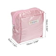 thumbnail image 2 of 1 Pc Women Travel Cosmetic Bag for Vacation Camping Outdoor Activities Pink Oxford Cloth, 2 of 3
