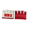 thumbnail image 2 of Guantes de boxeo de MMA Equipo de protección Fitness Regalo Absorbente de guantes de lucha de la mitad de los dedos transpirables para Taekwondo Blanco, 2 of 8