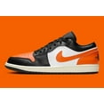 thumbnail image 3 of N I-K-E A i r-Jor-dan 1 Low Shoes Black Starfish White 553558-081 Men's Sizes NEW, 3 of 6