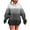Gray, variant on Oversized Sweatshirt for Women Tie Dye Graphic Hoodie Long Sleeve Drop Shoulder Pullover Top Loose Fit Hooded Sweatshirt with Pocket