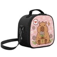 thumbnail image 5 of Yuyamidu Kawaii Capybara Girls Lunch Box Insulated Portable Lunch Bag with Shoulder Strap, Large Capacity for School and Outdoor Activities, 5 of 6