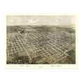 thumbnail image 7 of HISTORIX Vintage 1867 Bloomington Illinois Map Poster - 18x24 Inch Vintage Bird's Eye View of Bloomington City Map of Illinois Poster Print Wall Art, 7 of 7