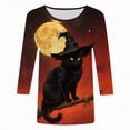 thumbnail image 4 of Godom Women's Halloween Shirts Graphic T Shirts 3/4 Sleeve Pullover Tops Fall Clothes 2025, 4 of 6