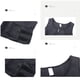 thumbnail image 3 of Entrenador de cintura para hombre, entrenamiento con cremallera, sudor, sauna, control de barriga, cinturón ajustable, chaleco moldeador de cuerpo para caminar, correr, culturismo, negro, L, 3 of 12