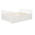 thumbnail image 3 of Harper & Bright Designs Contemporary Wood storage Full Daybed with Trundle White, 3 of 13