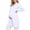 #0217-White, variant on Womens Maternity Workwear Long Sleeve Lapel Solid Nurse Coat with Multiple Pockets for Hospital