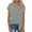 Grey, variant on Kaemgyyd Womens Cotton Linen Tops Summer Roll Short Sleeve Button down Shirts Casual V Neck Plain Blouses with Pocket