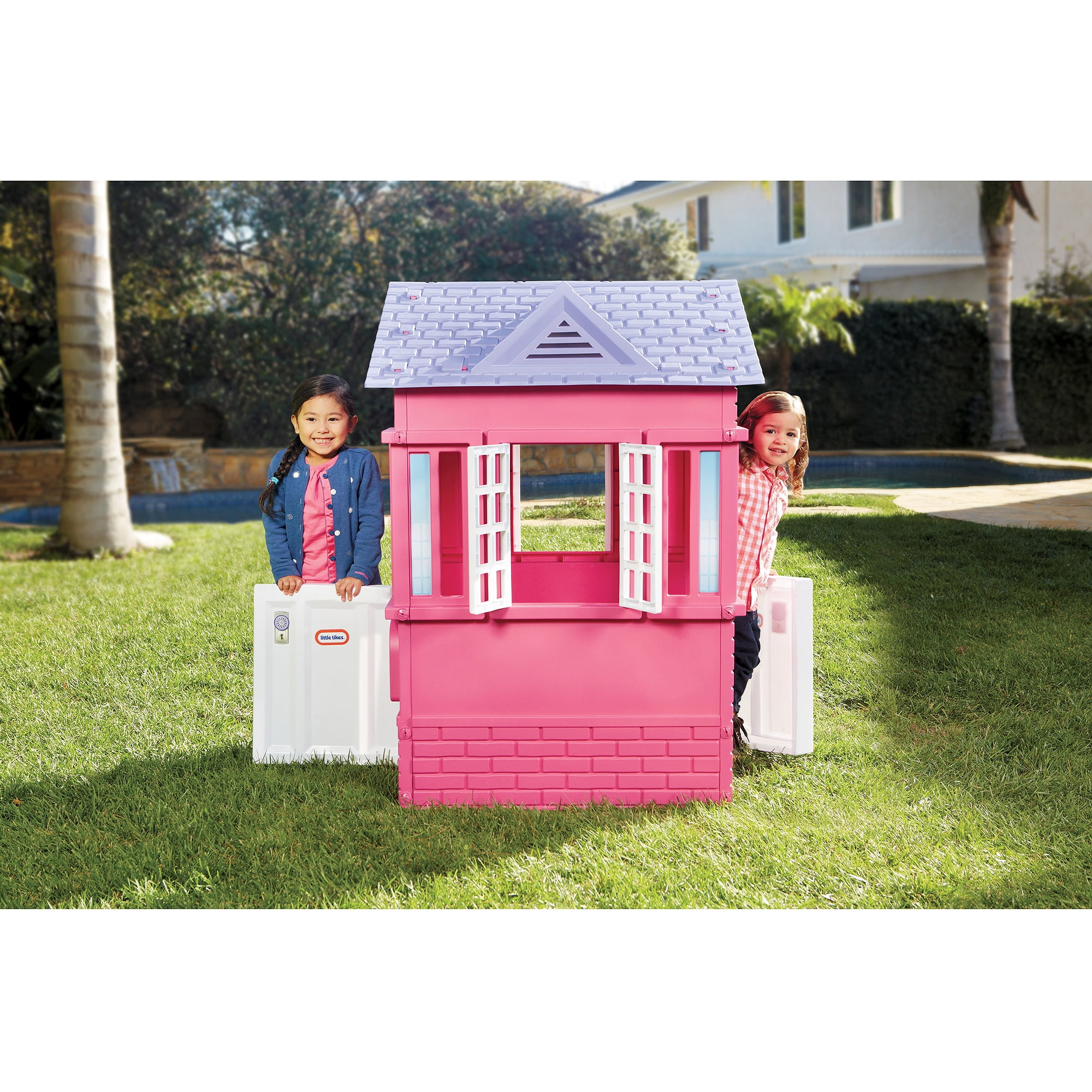 pink garden playhouse