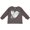 Charcoal, variant on Inktastic Lung Cancer Awareness White Ribbon Around Heart Boys or Girls Long Sleeve Toddler T-Shirt