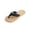52#Black, variant on Women's Braided Strap Flip Flops, Hemp Footbed Slide Sandals, Open Toe Flat Shoes Ideal for Summer Wear, Daily Outings, and Casual Outdoor Activities