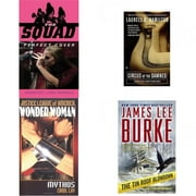 Assorted Novels Paperback Book Bundle (4 Pack): Perfect Cover Mass Market Paperback, Circus of the Damned Anita Blake, Vampire Hunter, Book 3 Mass Market Paperback, Wonder Woman: Mythos Justice League