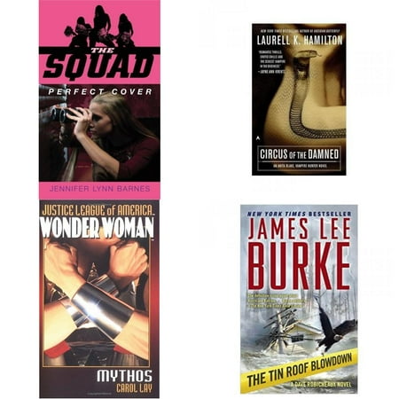 Assorted Novels Paperback Book Bundle (4 Pack): Perfect Cover Mass Market Paperback, Circus of the Damned Anita Blake, Vampire Hunter, Book 3 Mass Market Paperback, Wonder Woman: Mythos Justice League