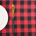 thumbnail image 3 of DriftAway Christmas Table Cloth Rectangle Red Buffalo Plaid Table Cloth with Snowflake Decorations Dining Table Cover for 6 Foot Rectangle Tables Thanksgiving Christmas tablecloths 54 x 84 Inch, 3 of 9