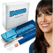 Imako Premium Cosmetic Teeth - 1 Pack - Large, Bleached White - Upper Veneers - Custom Fit at Home, DIY Smile Makeover, Made in USA