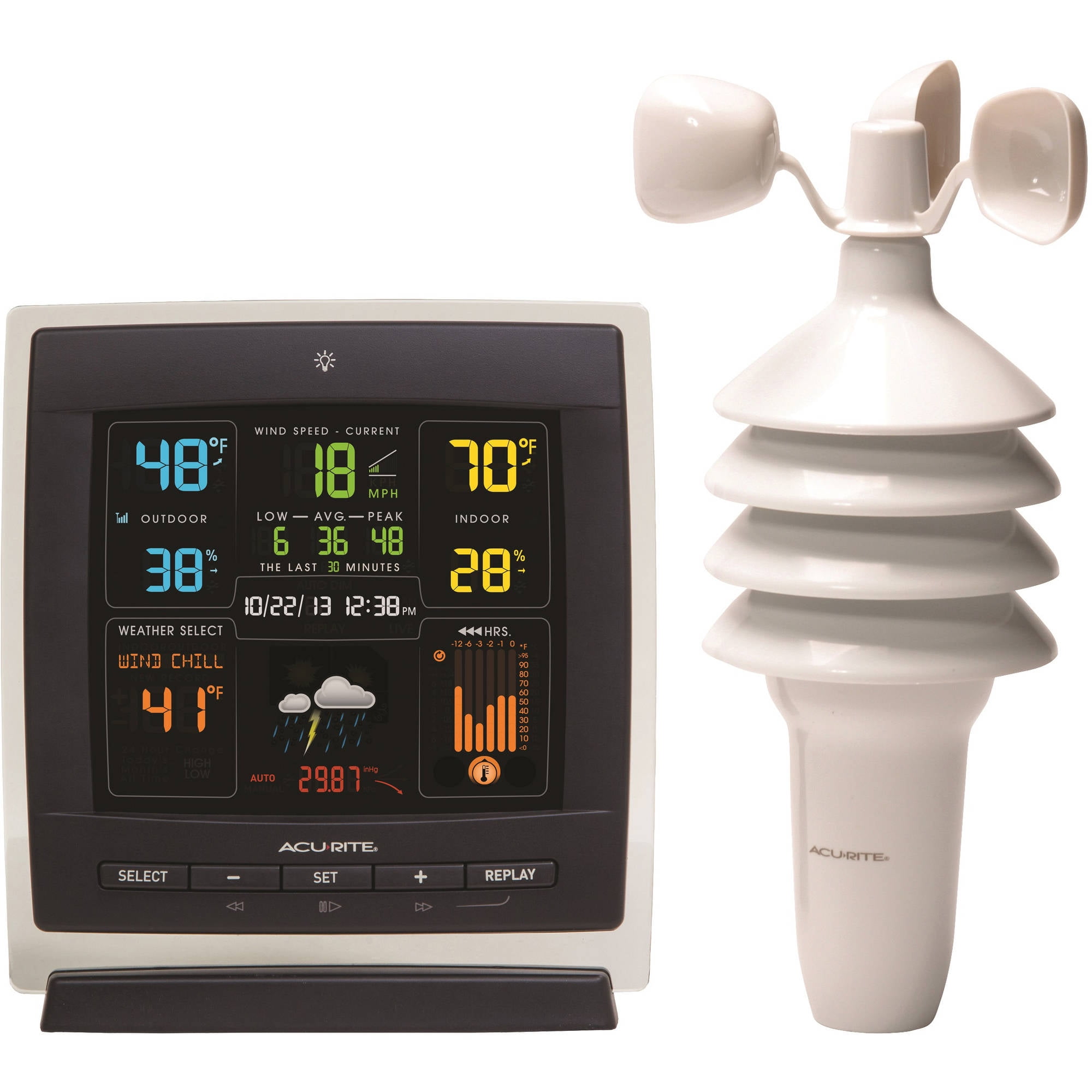 AcuRite Pro Color Weather Station with Wind Speed by Chaney Instruments