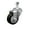 Swivel - No Brake - Black, variant on 3 Inch Black Polyurethane Wheel Swivel 12mm Threaded Stem Caster SCC