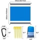 thumbnail image 4 of Nvzi Manta de playa sin arena, tapete de picnic grande impermeable para 4-7 adultos,tapete de picnic portátil, manta de exterior para viajes, senderismo (82,67 x 78,74 pulgadas, azul), 4 of 4