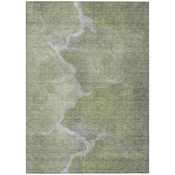 Dalyn Rugs Machine Washable Indoor/Outdoor Chantille Green 2'6" x 3'10" Rug