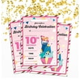 thumbnail image 2 of Darling Souvenir Pink Birthday Invitation Card Printable Fill or Write In Blank Invites Party Supplies Pack Of 28 5 x 7 Inches, 2 of 5