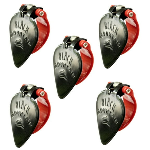 Black Mountain Thumb Pick - 5-Pack - Spring Fit - Thumb Flat Pick Combo